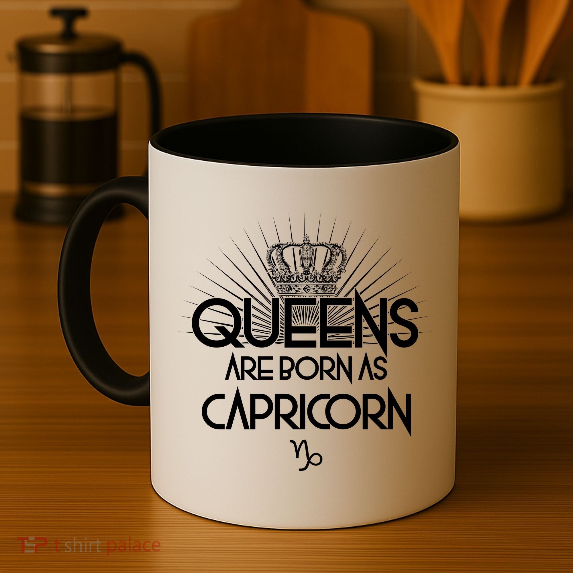 Queens Are Born As Capricorn Coffee Mug