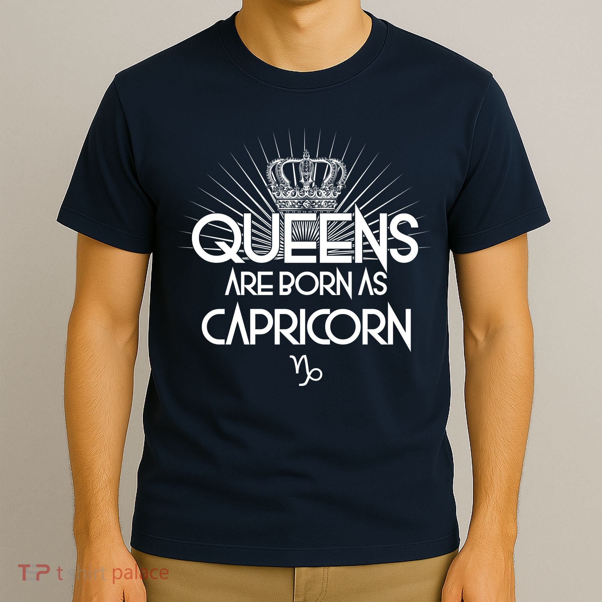 Queens Are Born As Capricorn T-Shirt