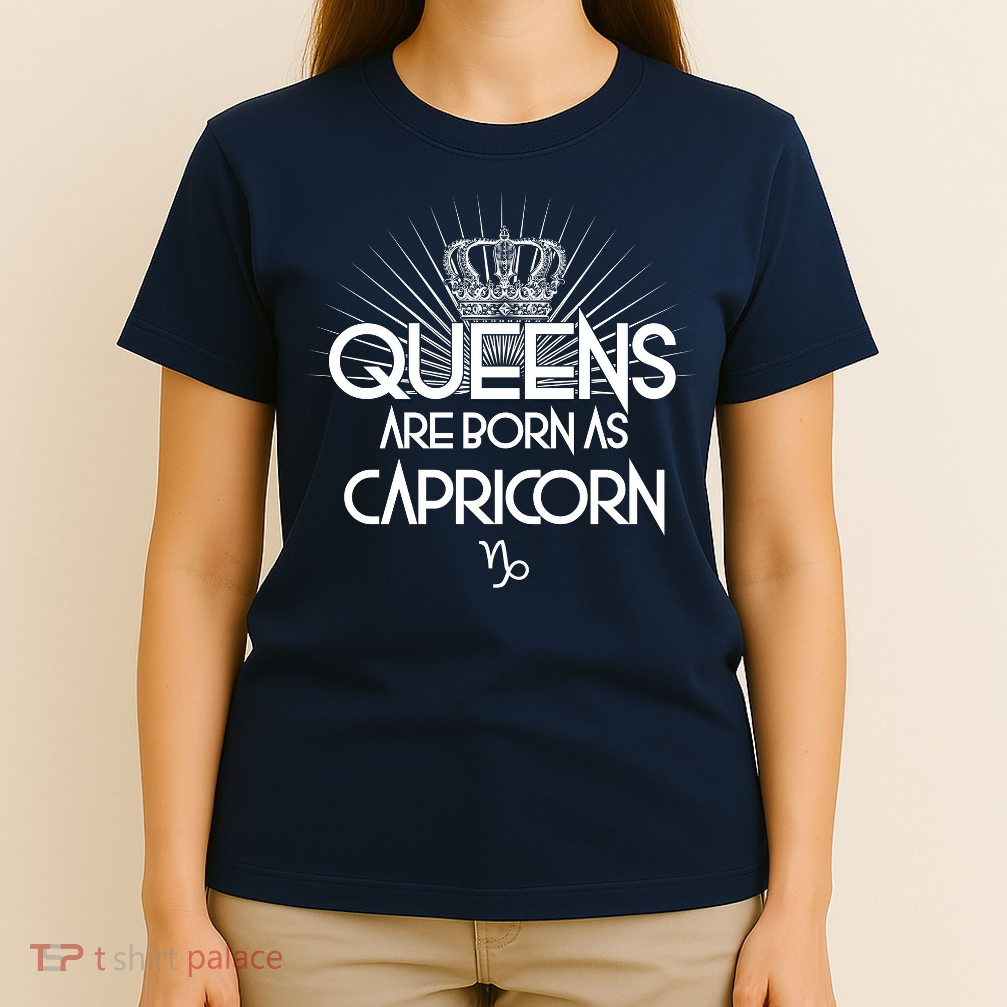 Queens Are Born As Capricorn T-Shirt