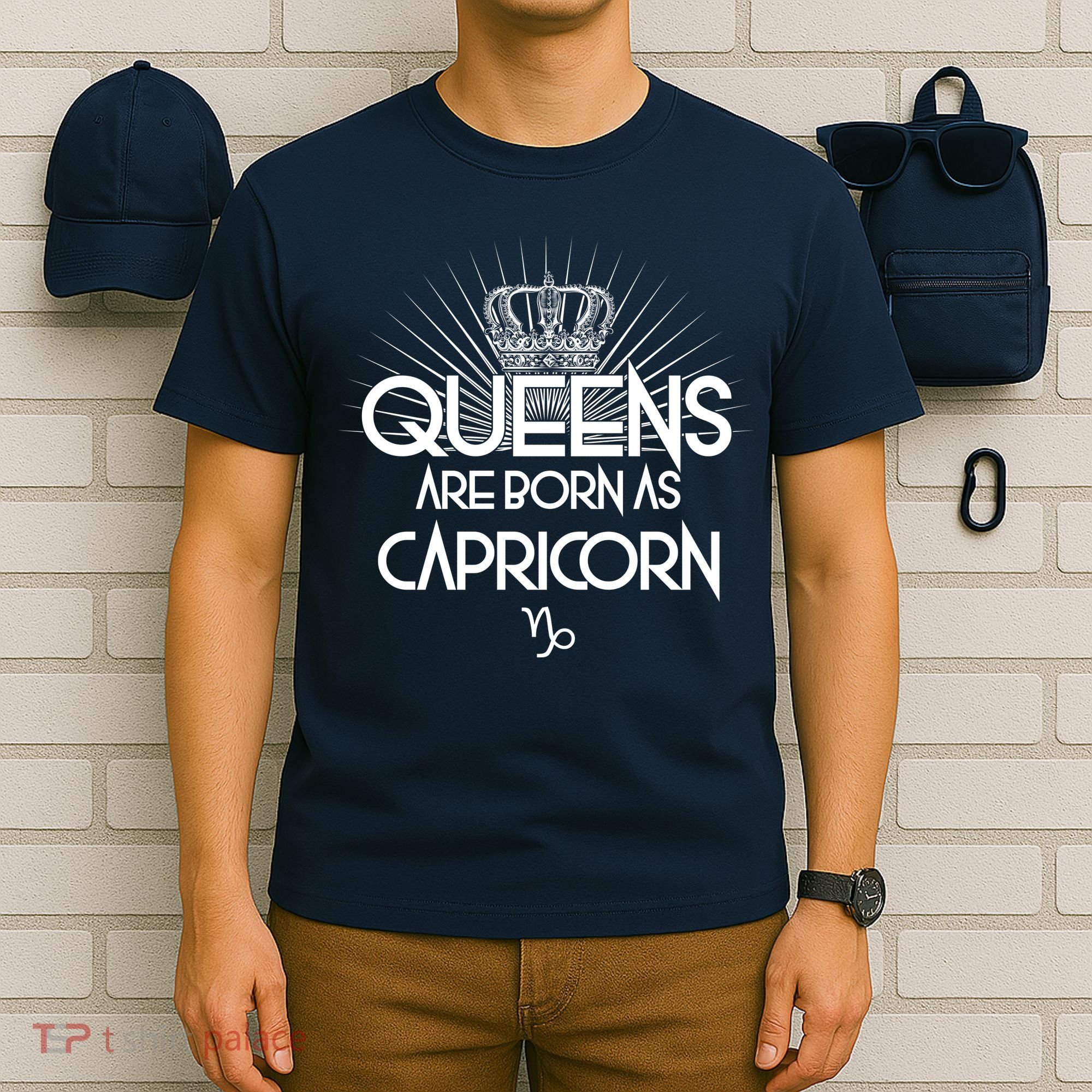 Queens Are Born As Capricorn T-Shirt