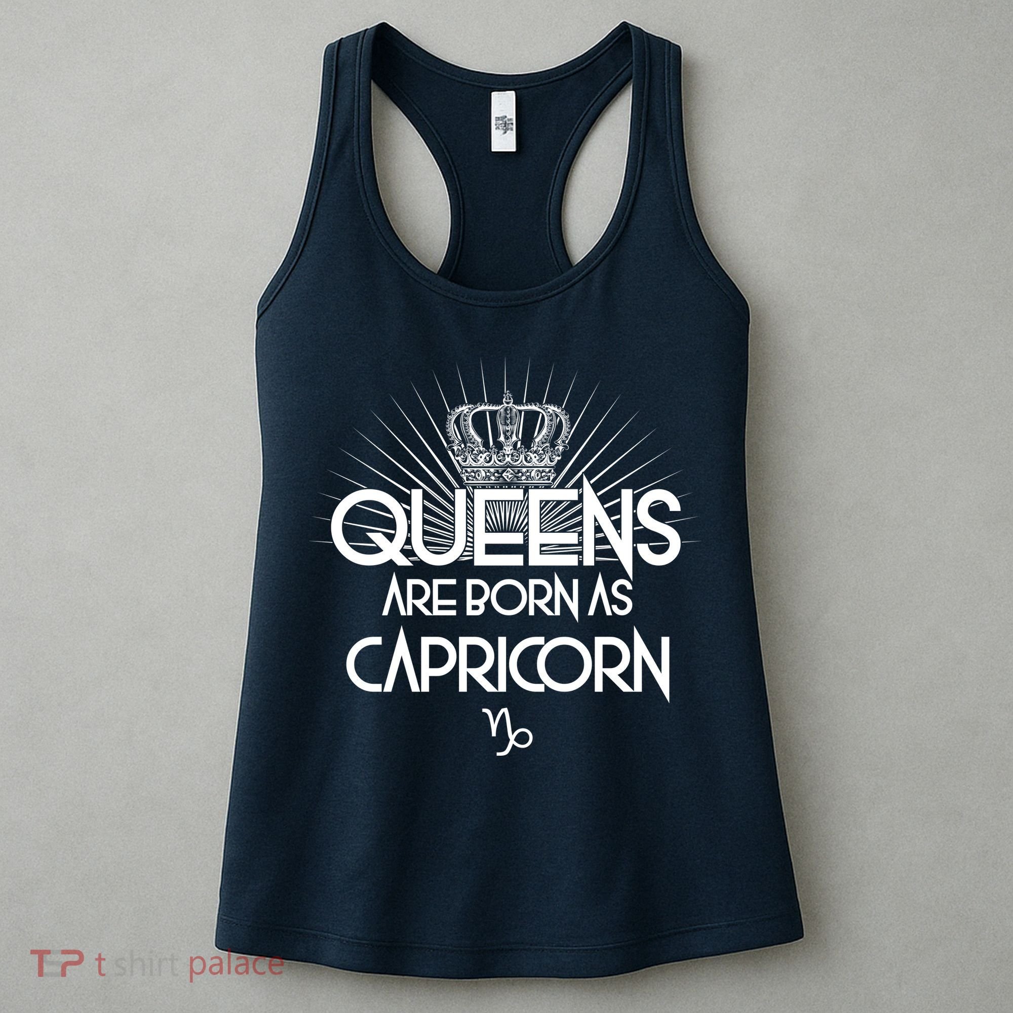 Queens Are Born As Capricorn Women's Tank Top