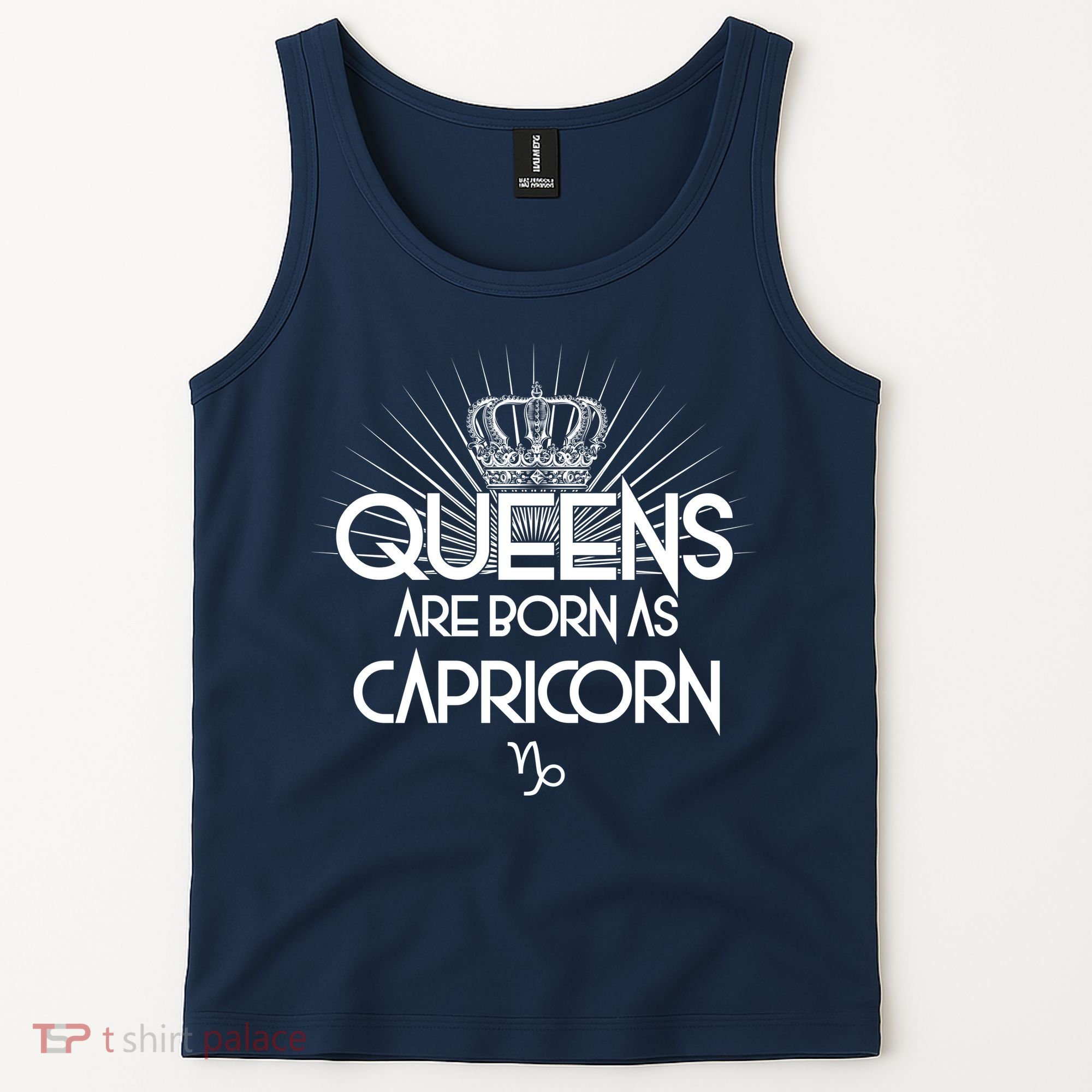 Queens Are Born As Capricorn Tank Top