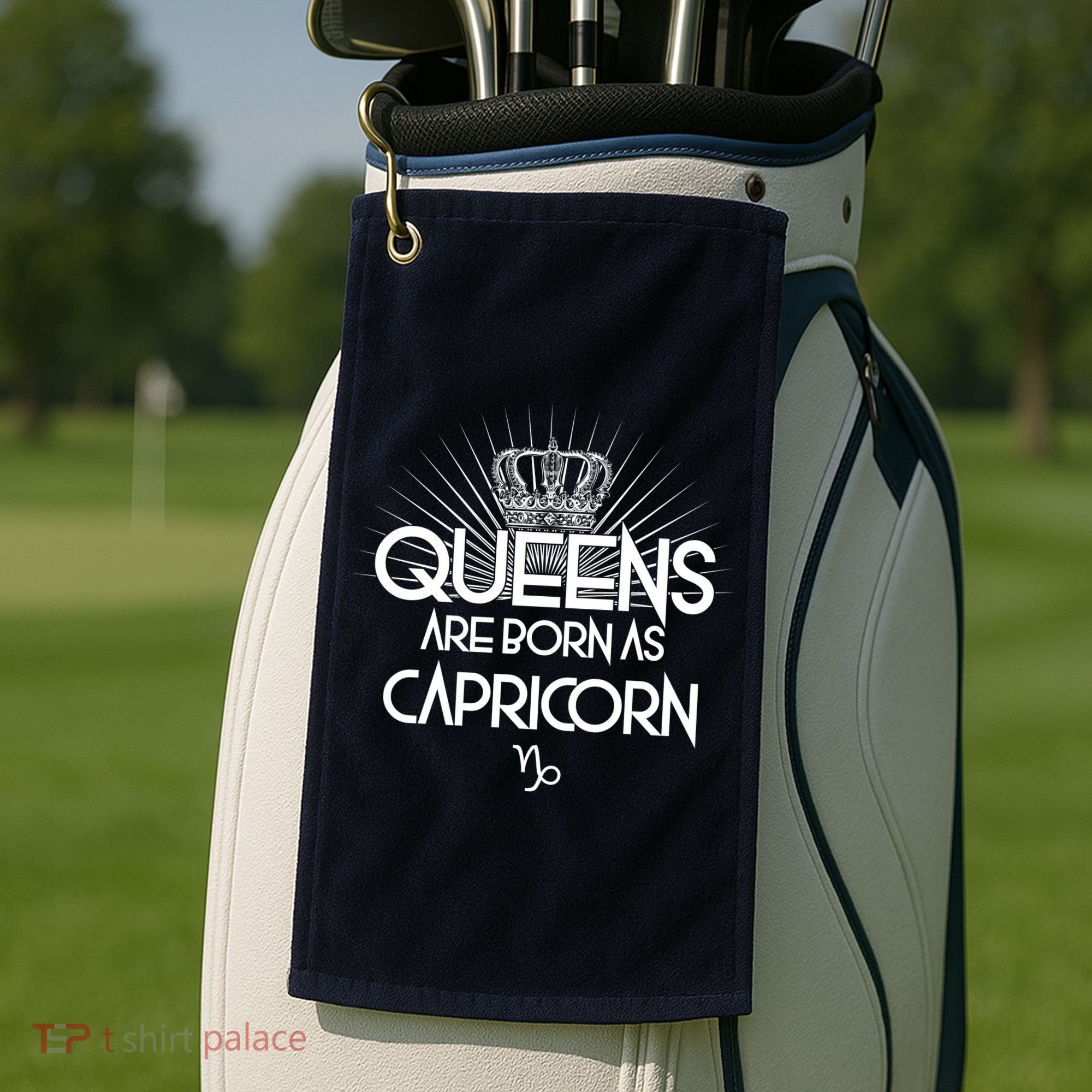 Queens Are Born As Capricorn Golf Towel