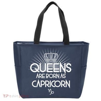 Queens Are Born As Capricorn Tote Bag