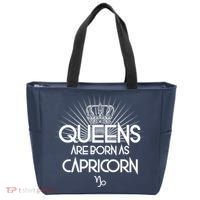 Queens Are Born As Capricorn Tote Bag thumb 0