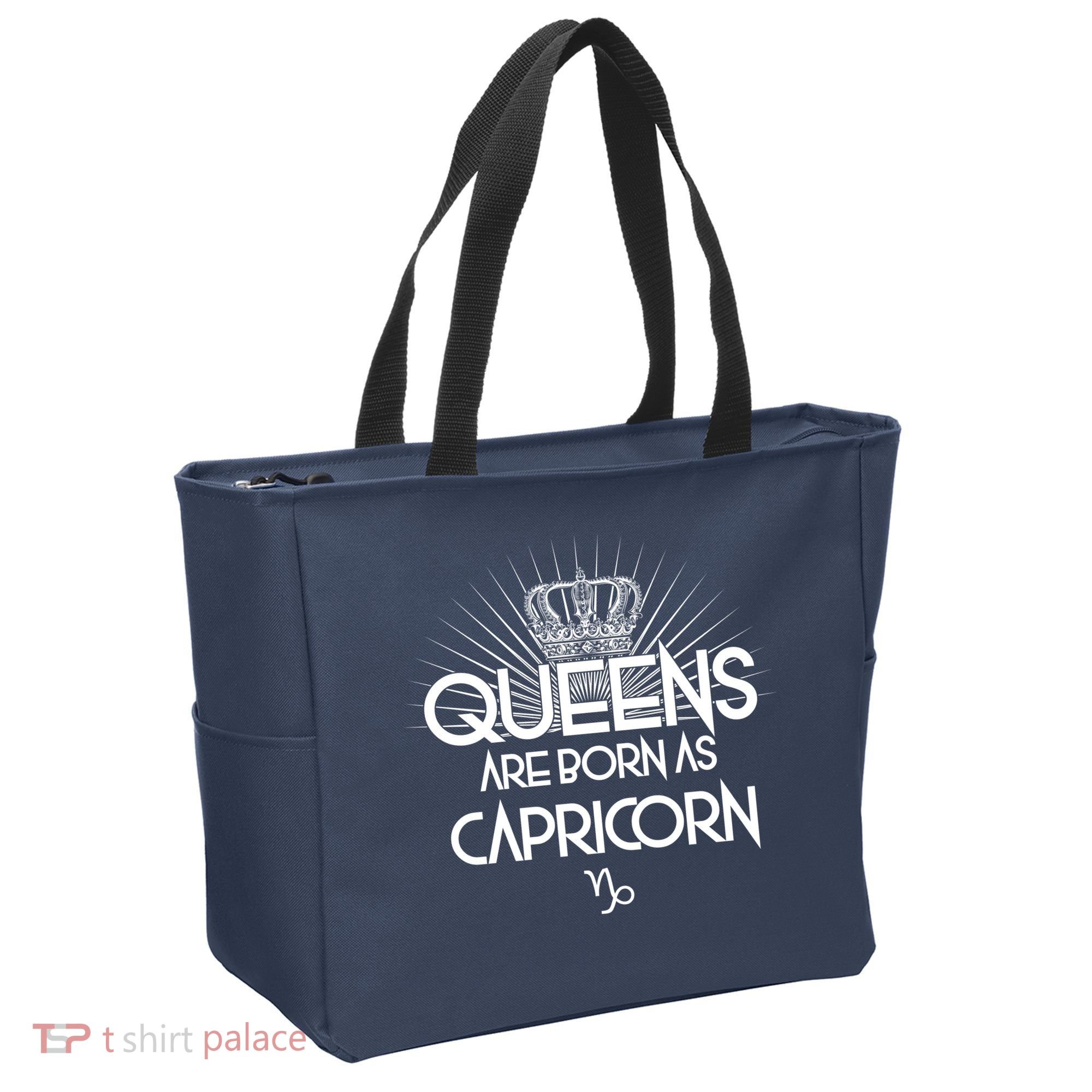 Queens Are Born As Capricorn Tote Bag