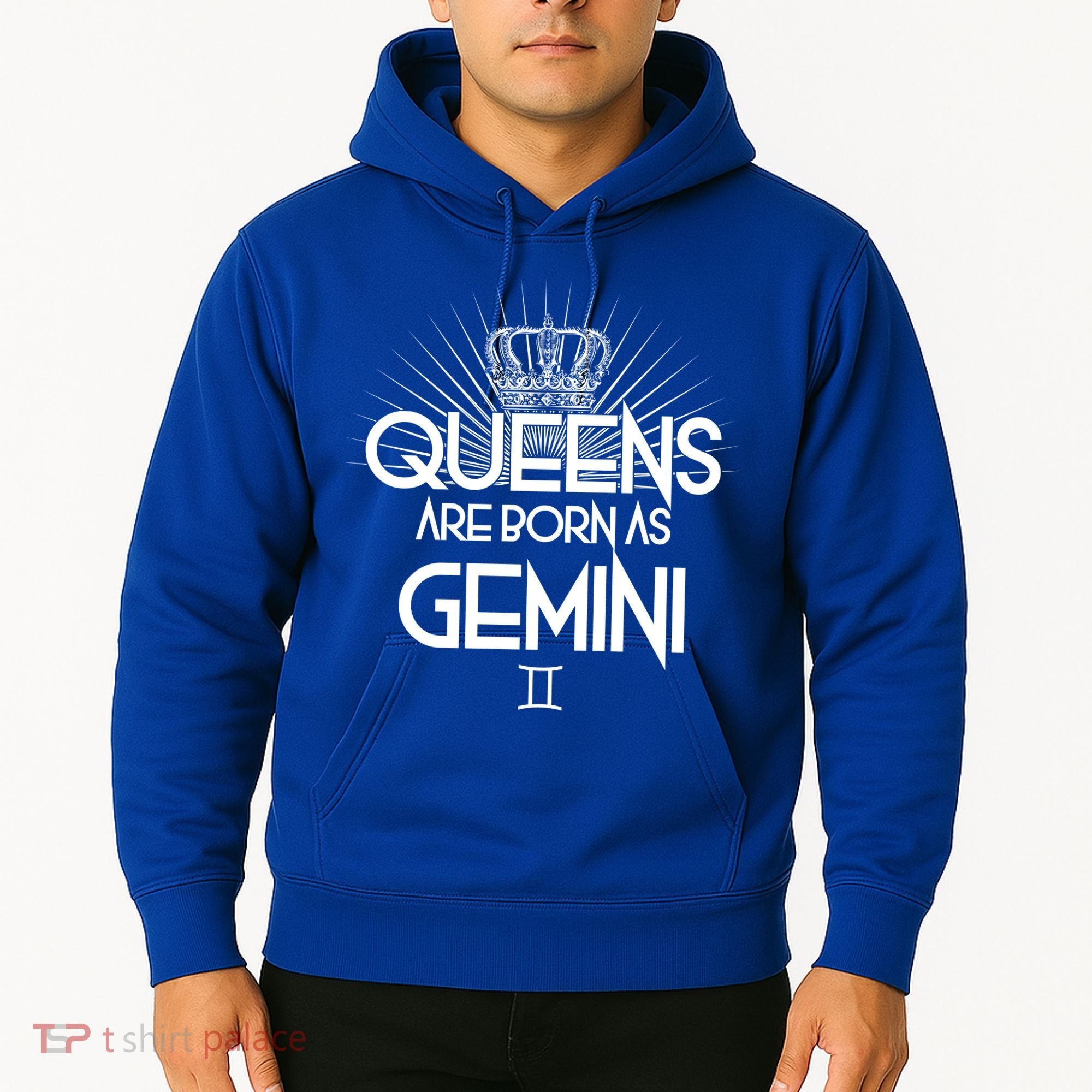 Queens Are Born As Gemini Hoodie