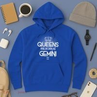 Queens Are Born As Gemini Hoodie thumb 3