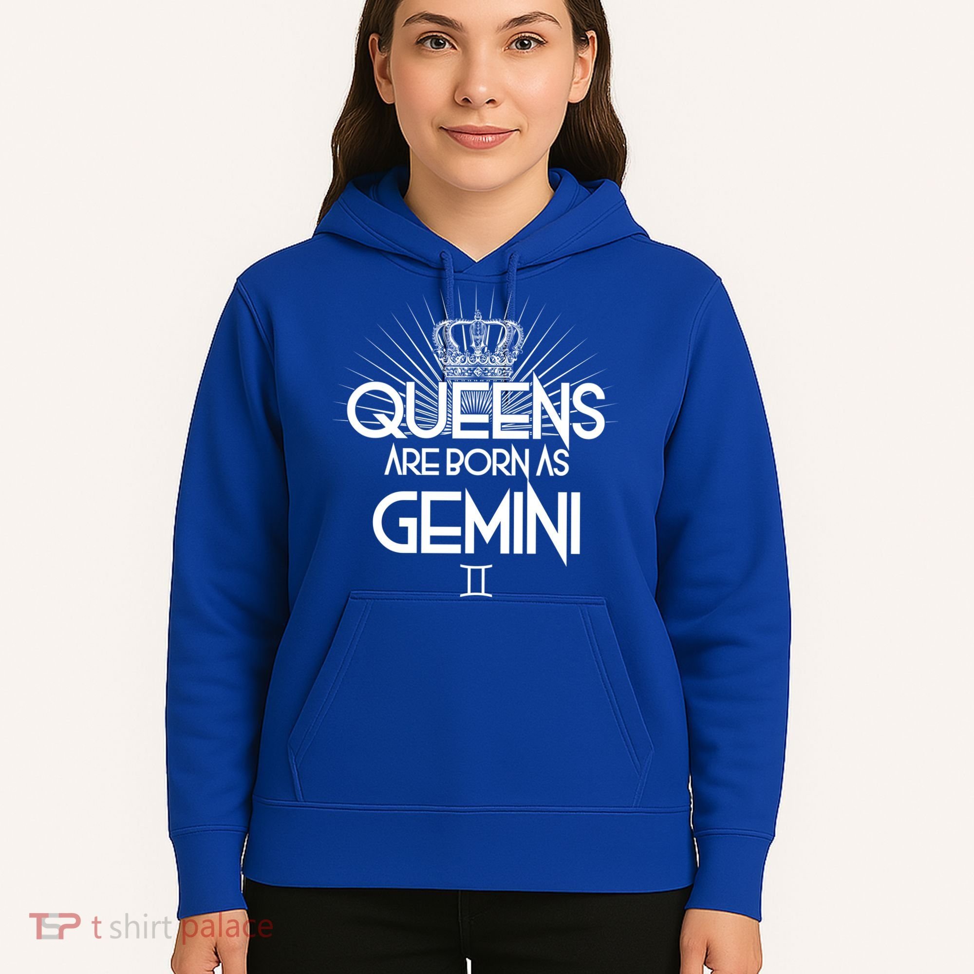 Queens Are Born As Gemini Hoodie