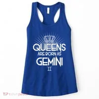 Queens Are Born As Gemini Women's Tank Top thumb 0