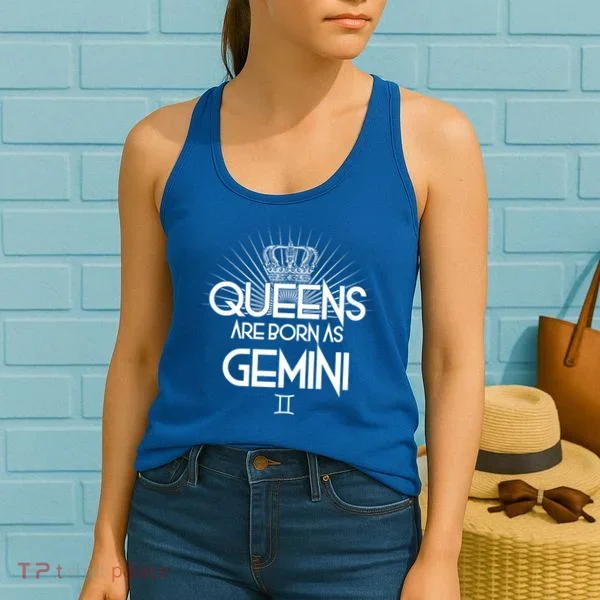 Queens Are Born As Gemini Women's Tank Top