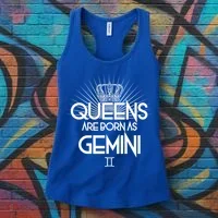 Queens Are Born As Gemini Women's Tank Top thumb 3