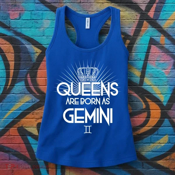 Queens Are Born As Gemini Women's Tank Top