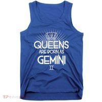Queens Are Born As Gemini Tank Top thumb 0