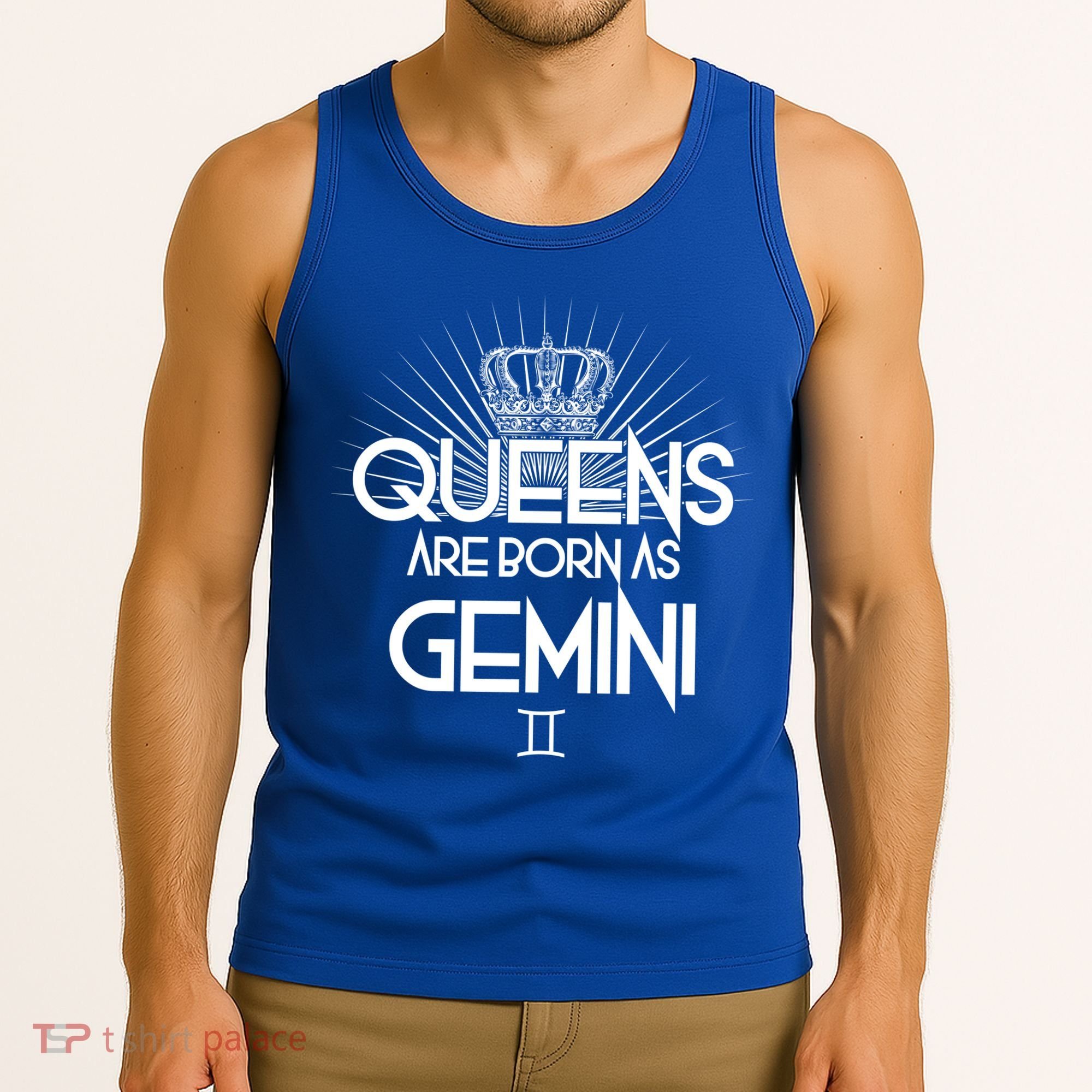 Queens Are Born As Gemini Tank Top