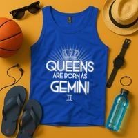 Queens Are Born As Gemini Tank Top thumb 4