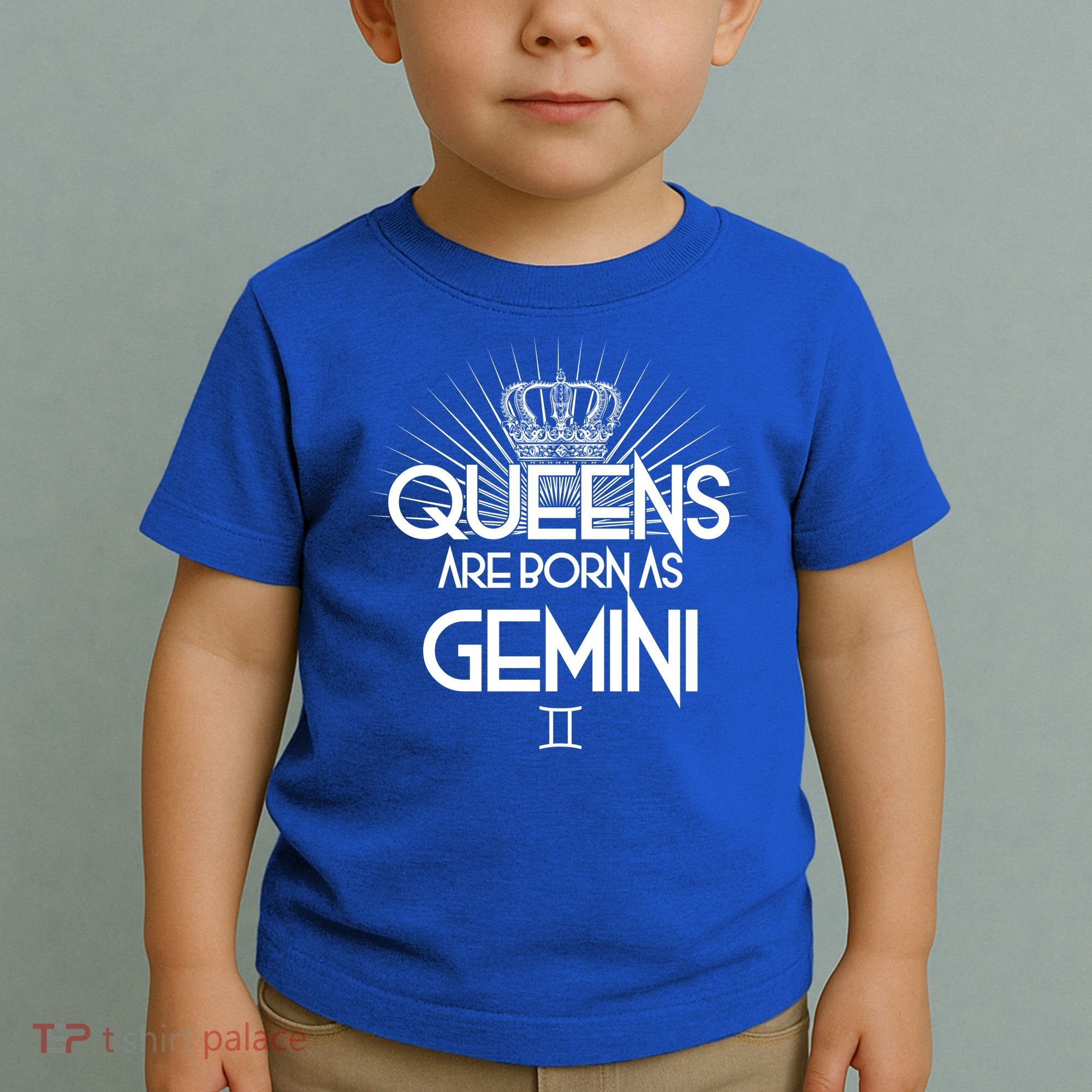 Queens Are Born As Gemini Toddler T-Shirt