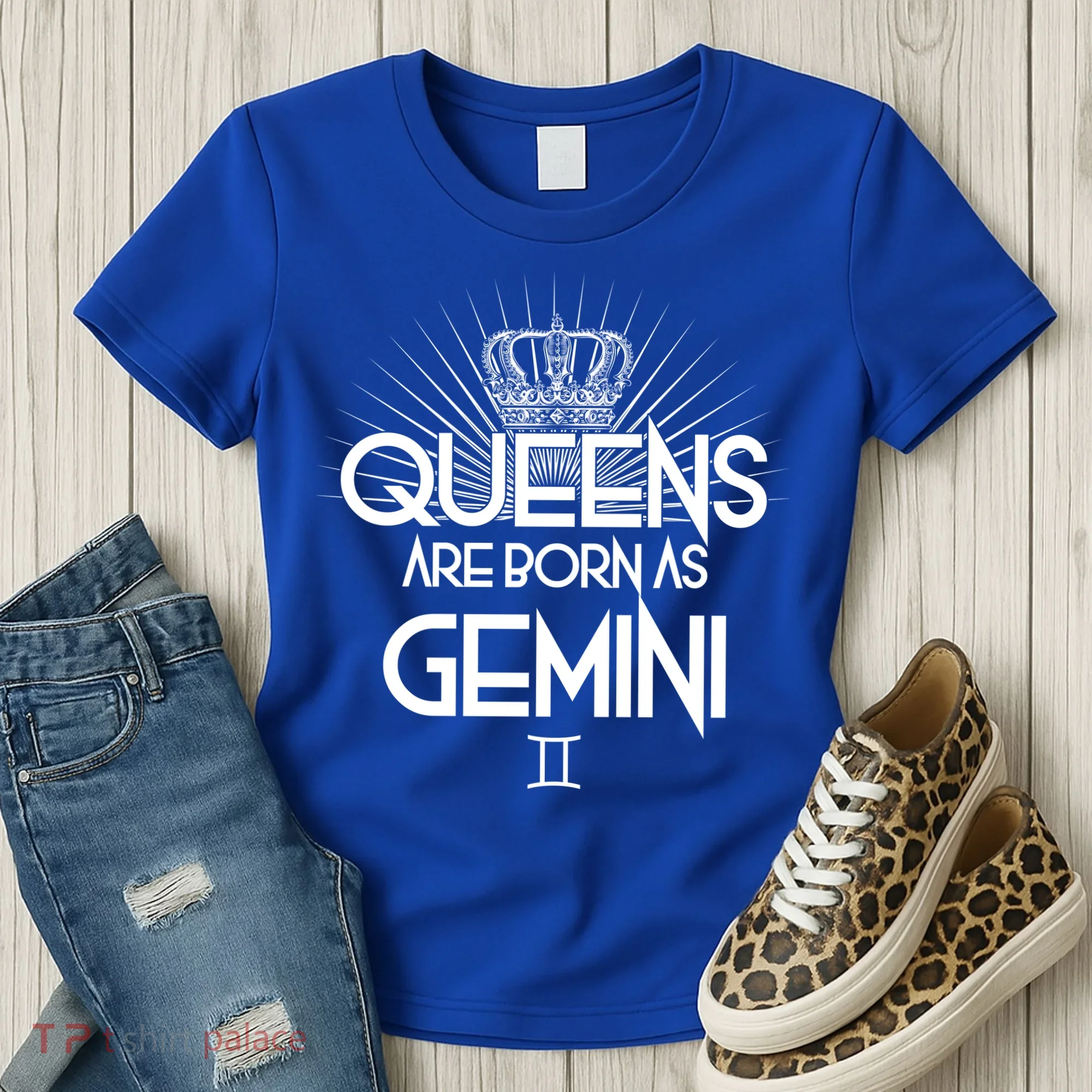 Queens Are Born As Gemini Women's T-Shirt