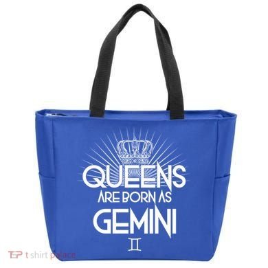 Queens Are Born As Gemini Tote Bag
