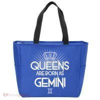 Queens Are Born As Gemini Tote Bag thumb 0