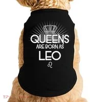 Queens Are Born As Leo Doggie Tank thumb 0