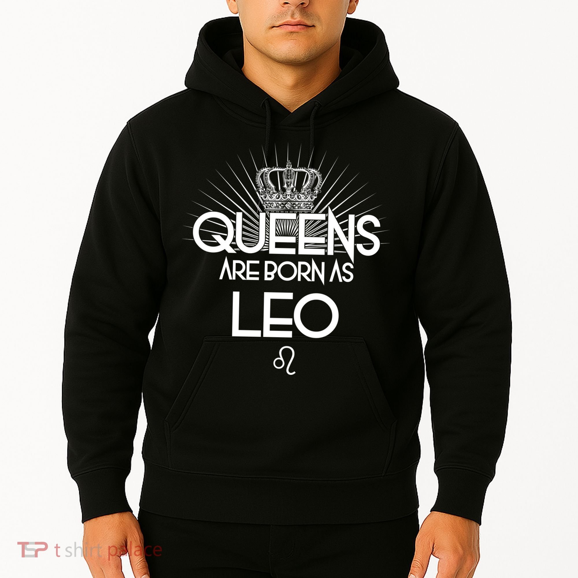 Queens Are Born As Leo Hoodie