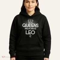 Queens Are Born As Leo Hoodie thumb 5