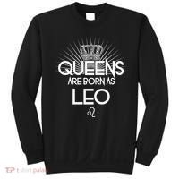 Queens Are Born As Leo Sweatshirt thumb 0