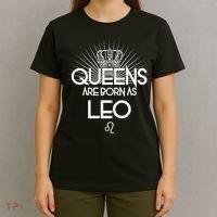 Queens Are Born As Leo T-Shirt thumb 4