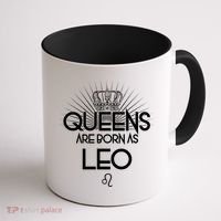 Queens Are Born As Leo Coffee Mug thumb 1