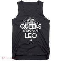 Queens Are Born As Leo Tank Top thumb 0