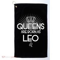 Queens Are Born As Leo Golf Towel thumb 0