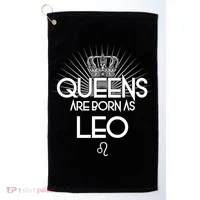 Queens Are Born As Leo Golf Towel thumb 0