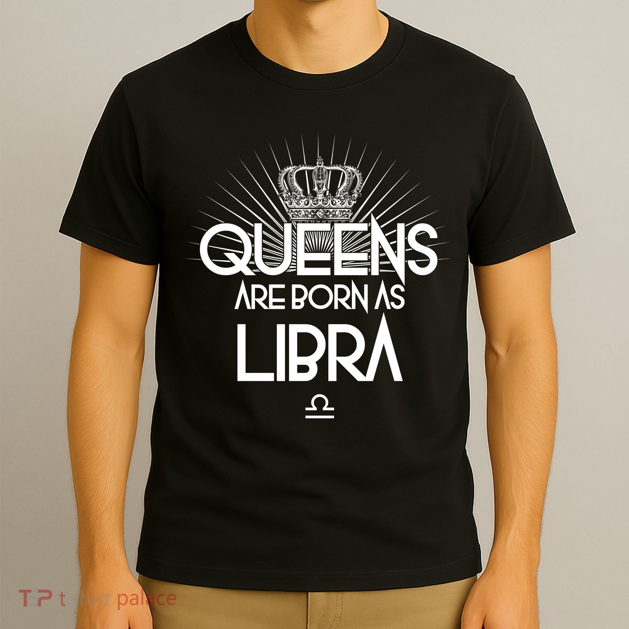 Queens Are Born As Libra T-Shirt