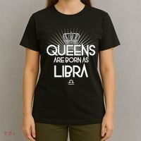 Queens Are Born As Libra T-Shirt thumb 4