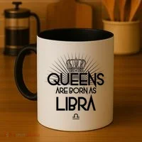 Queens Are Born As Libra Coffee Mug thumb 4