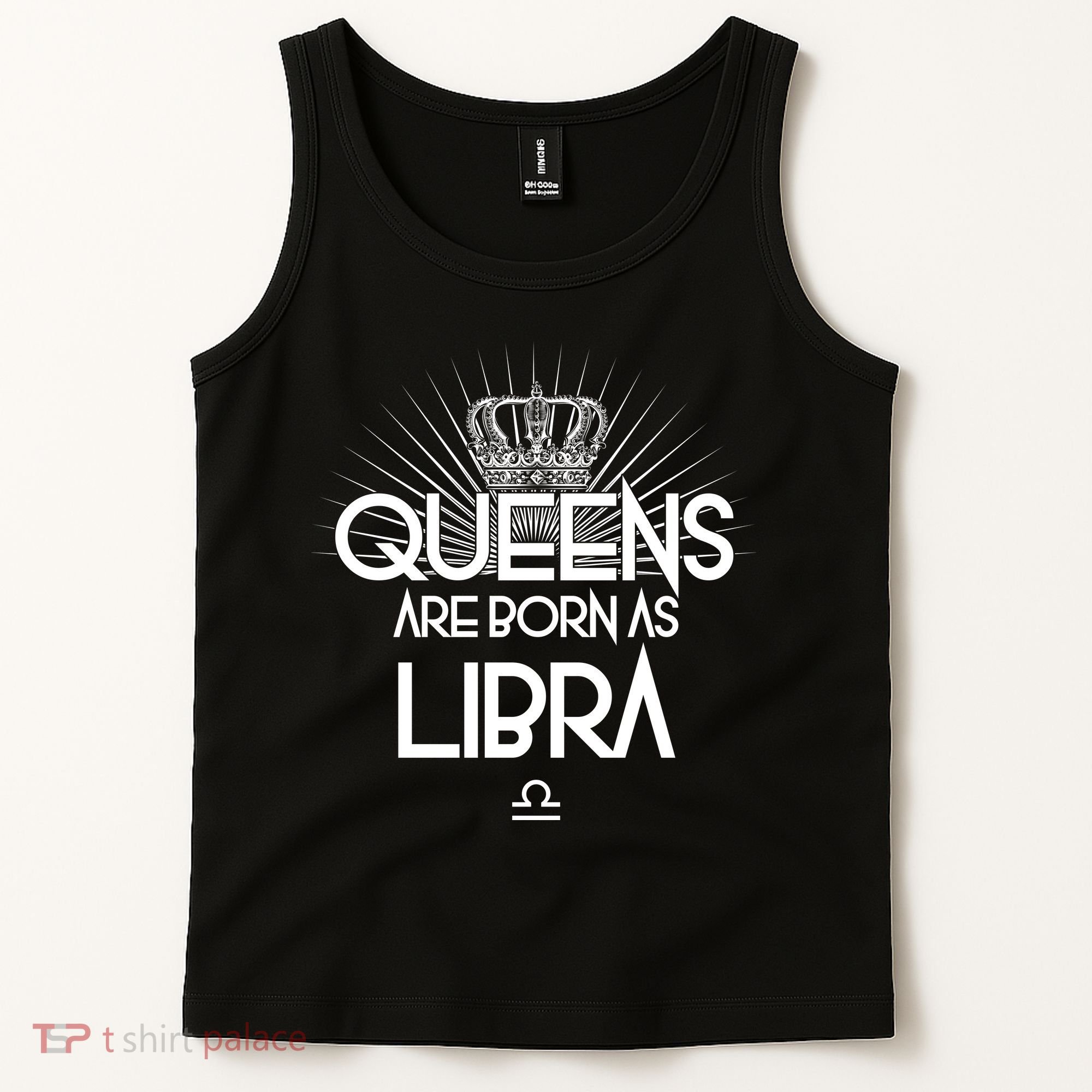 Queens Are Born As Libra Tank Top