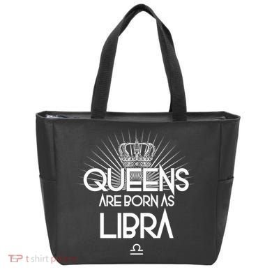 Queens Are Born As Libra Tote Bag