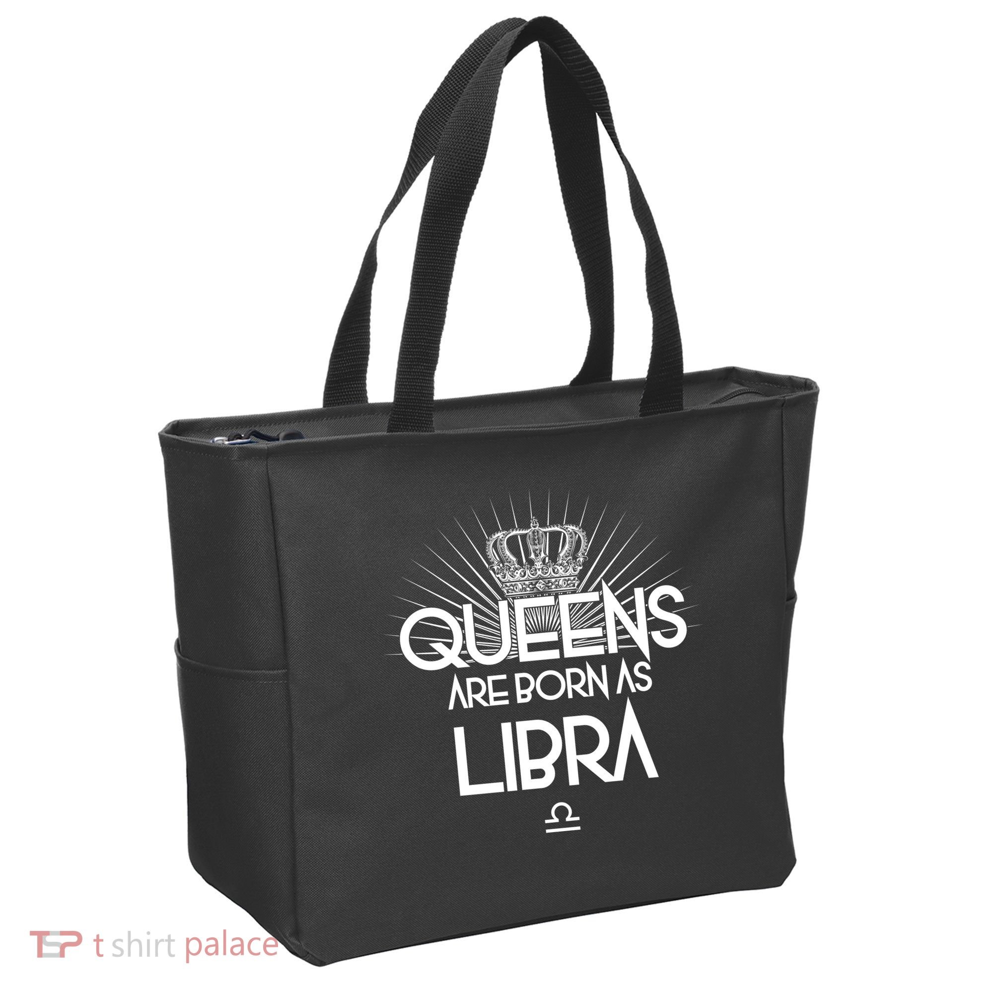 Queens Are Born As Libra Tote Bag