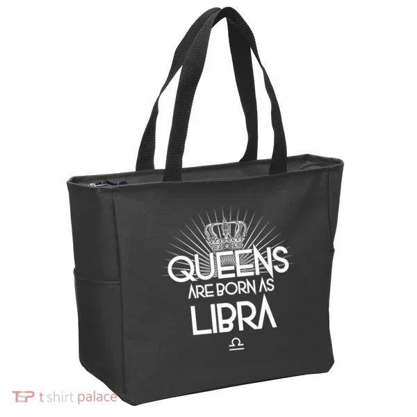 Queens Are Born As Libra Tote Bag