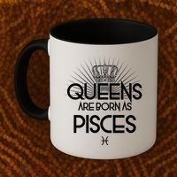 Queens Are Born As Pisces Coffee Mug thumb 2