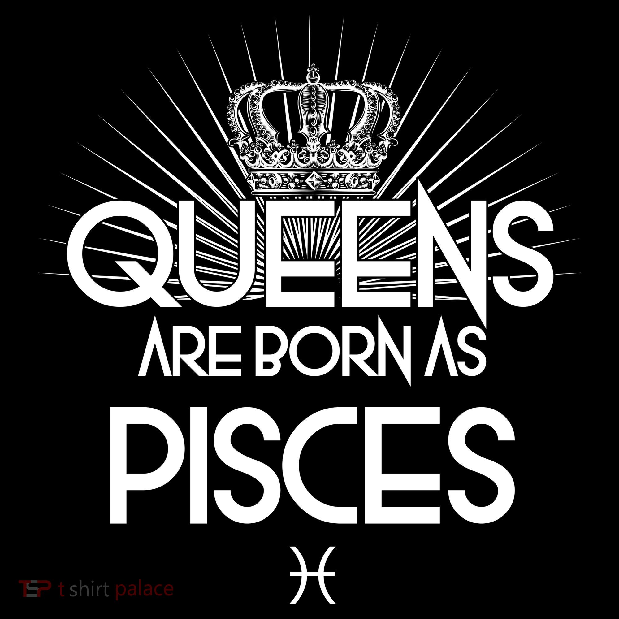 Queens Are Born As Pisces Women's Hoodie