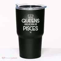 Queens Are Born As Pisces Tumbler thumb 0