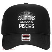 Queens Are Born As Pisces Hat thumb 0