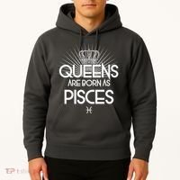 Queens Are Born As Pisces Hoodie thumb 2