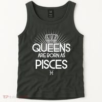Queens Are Born As Pisces Tank Top thumb 2