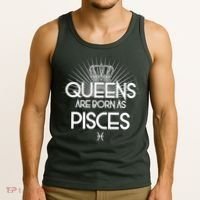 Queens Are Born As Pisces Tank Top thumb 3