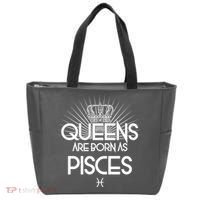 Queens Are Born As Pisces Tote Bag thumb 0