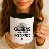 Queens Are Born As Sagittarius Coffee Mug thumb 3