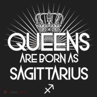 Queens Are Born As Sagittarius Golf Towel thumb 3